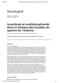 Clinique Trouble du spectre de l'autisme